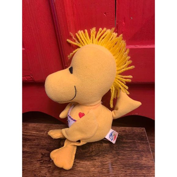 Peanuts 50th Anniversary Celebration Woodstock I Love You Best Friends Plush EUC - Picture 2 of 5